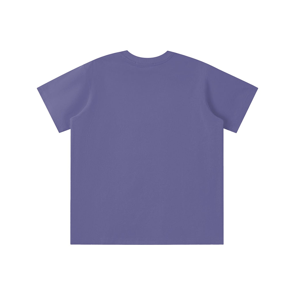 Omina Kids Sorona Quick-Dry Cooling T-Shirt in purple, made from moisture-wicking fabric for active days.