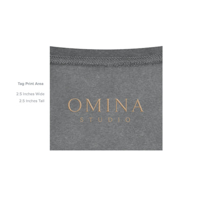 Omina grey marl cotton blend hoodie with Medusa graphic print and drawstring hood.