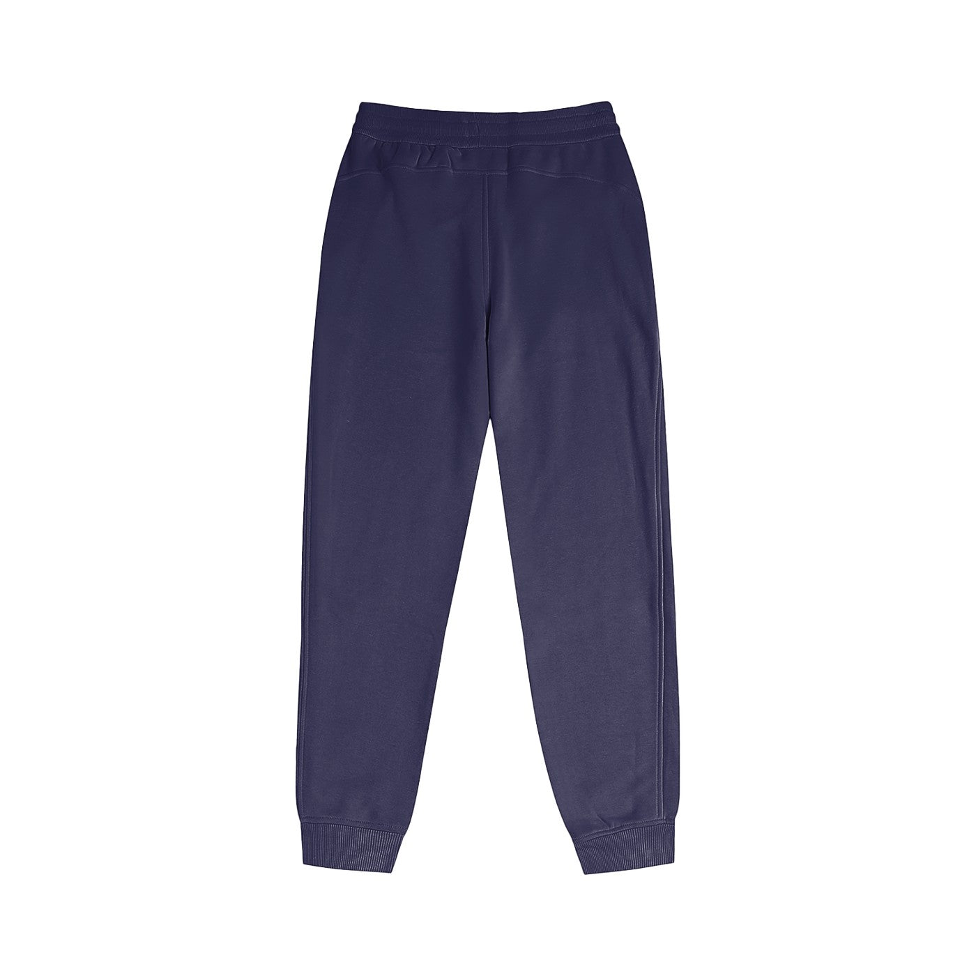 Omina women's navy blue cotton-blend jogger pants with a mid-waist fit and ribbed cuffs for casual or gym wear.