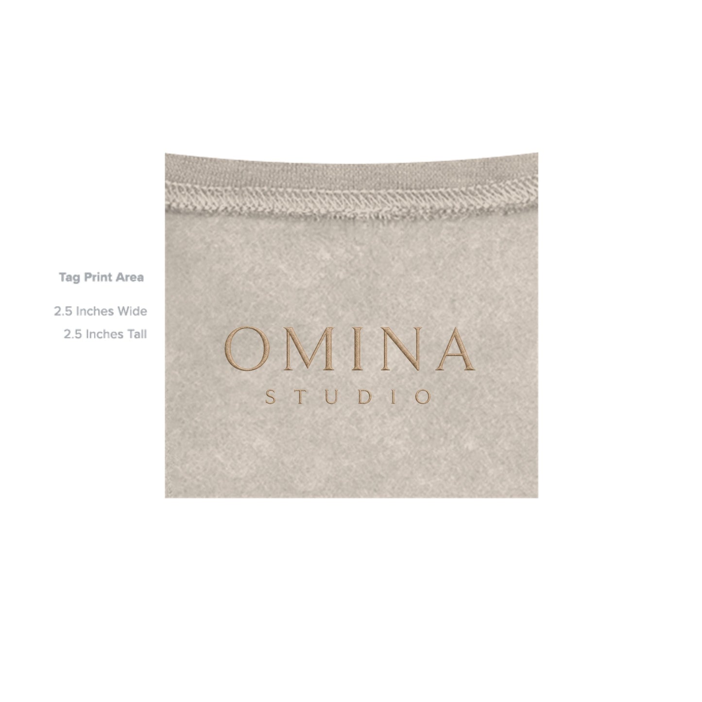 Omina Studio beige cotton blend graphic hoodie sweatshirt with Medusa print