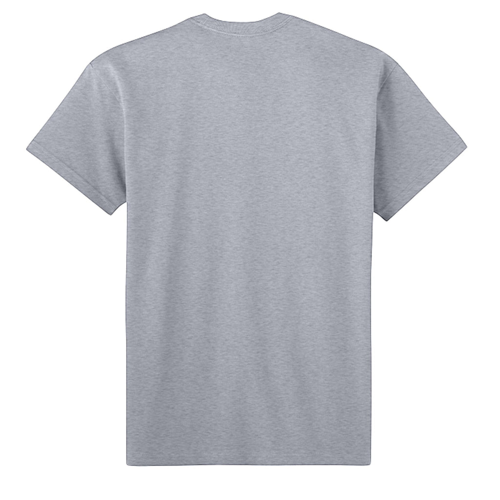 Omina Studio grey heavyweight cotton oversized t-shirt with dropped shoulders and relaxed fit.