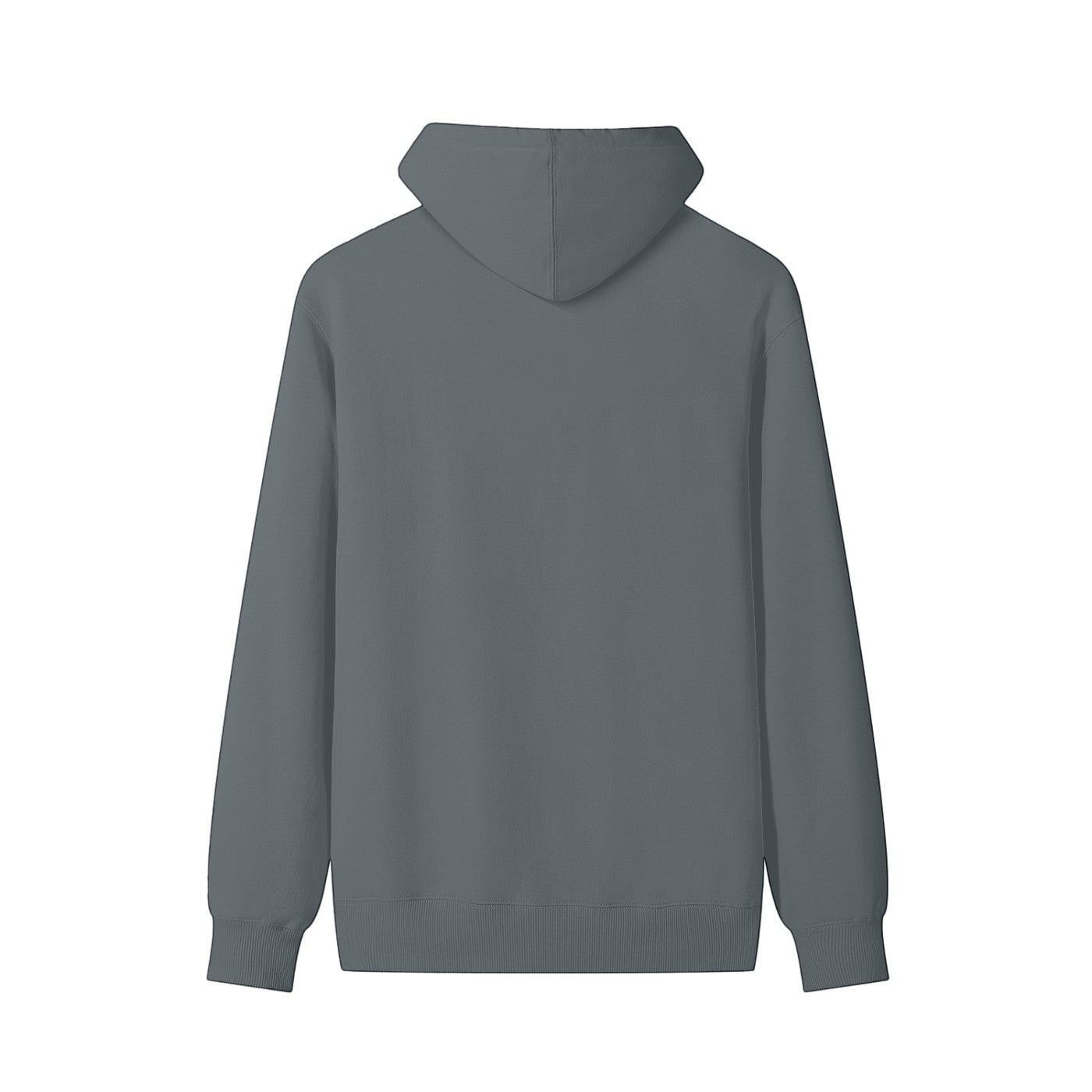 Omina STUDIO grey heavyweight long sleeve hoodie with Medusa bust graphic on back