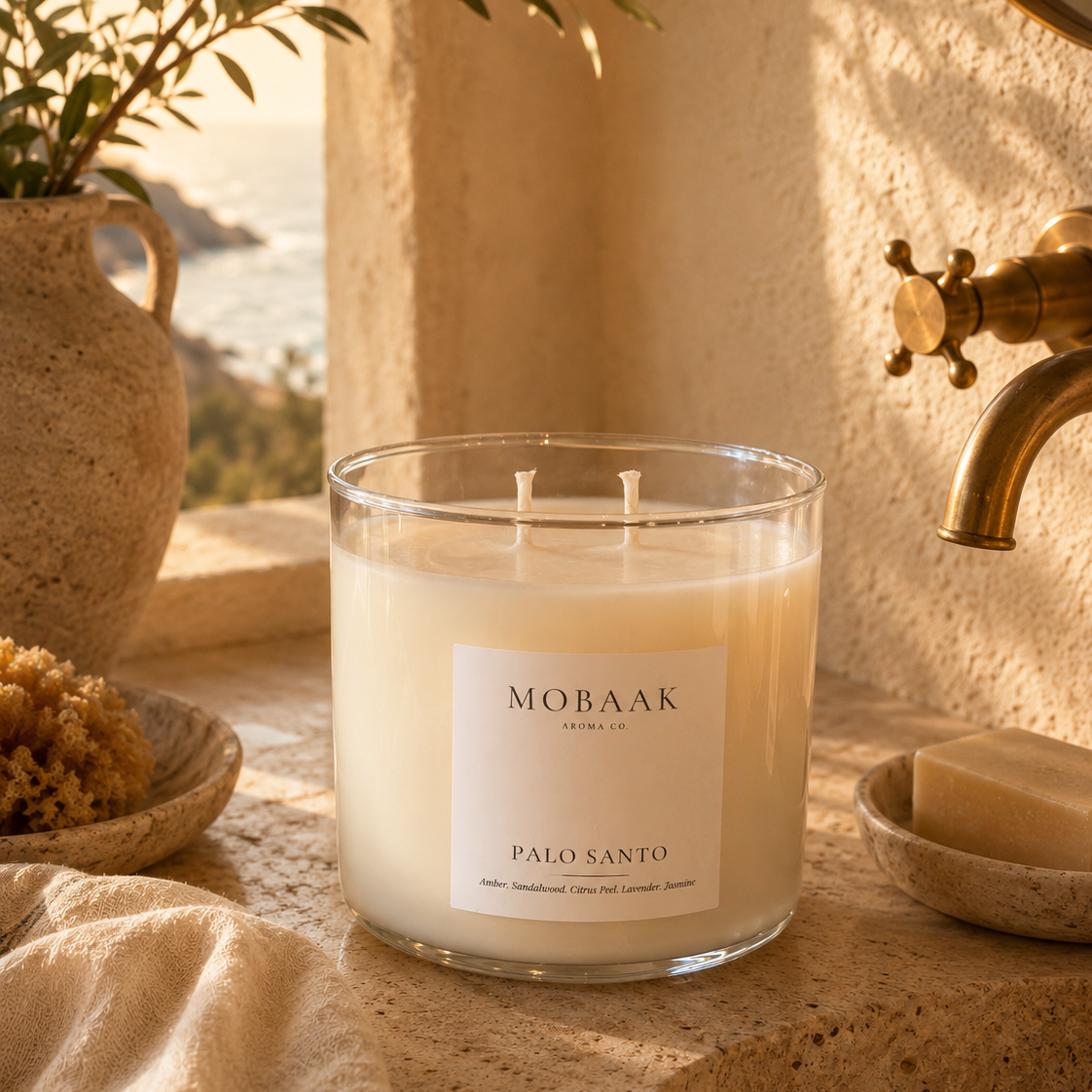 Palo Santo Candle Mobaak Aromatherapy Shoppe