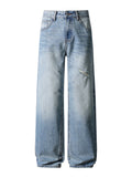 LIGHT WAS DISTRESSED RELAXED DENIM UNDEVELOPED